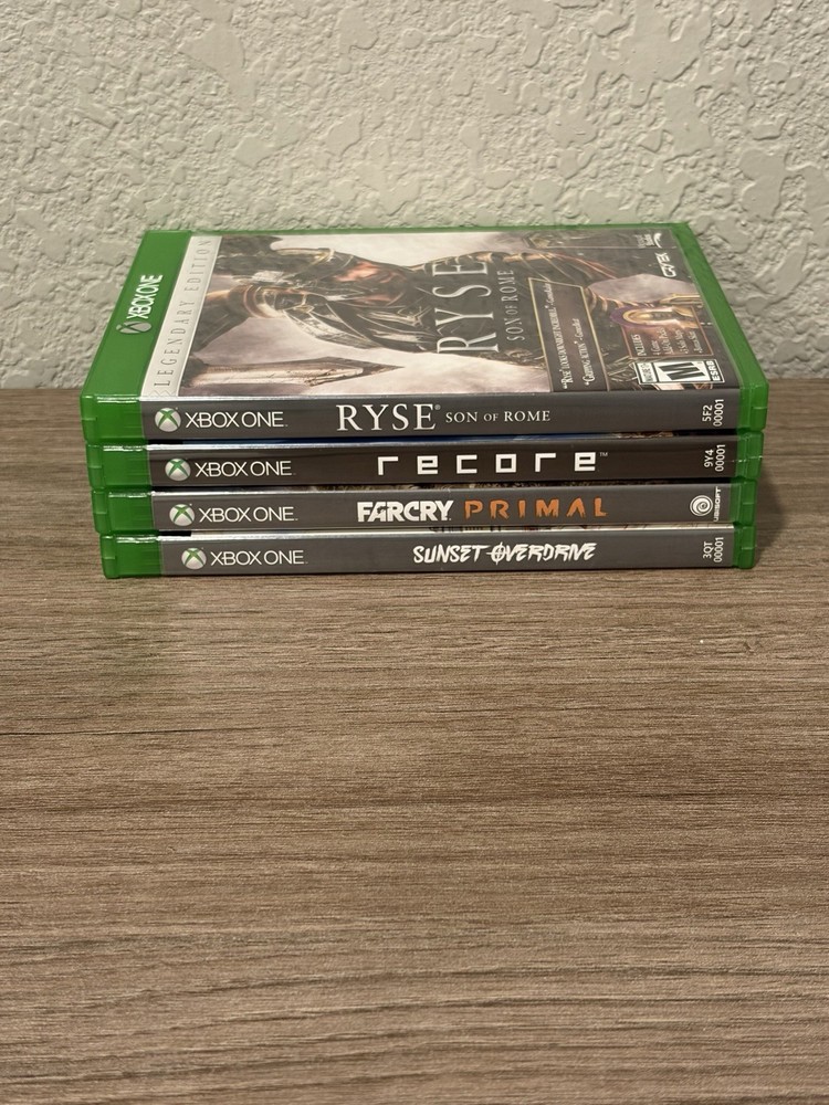 Xbox One Lot 4-Games: Ryse: Son of Rome, Recore, Sunset Overdrive, FarCry-Tested