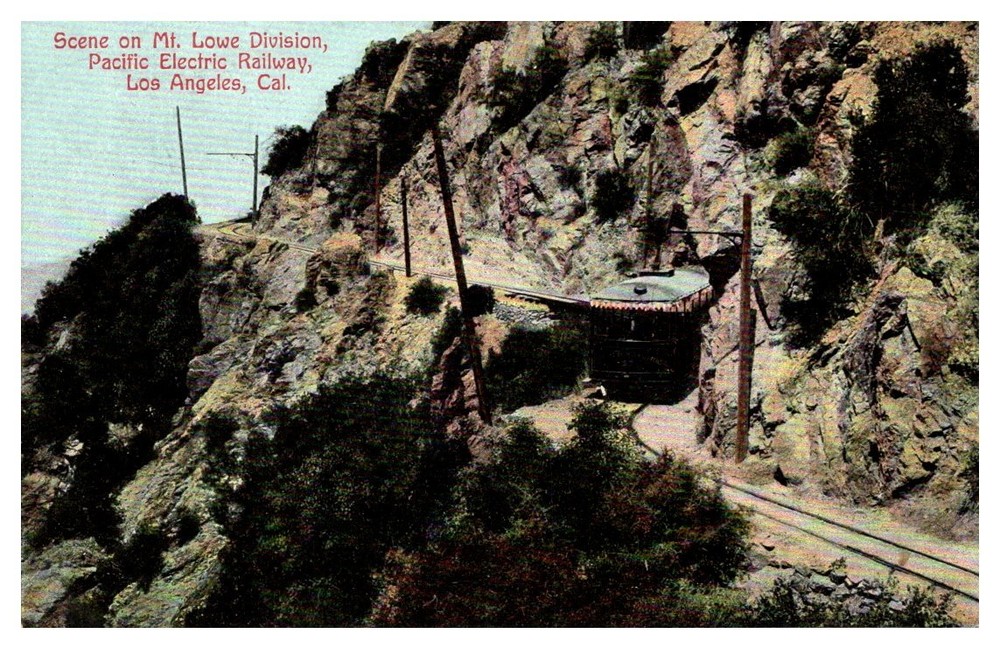 c1910 Mt Lowe Pacific Electric Railway Los Angeles California Vintage Postcard