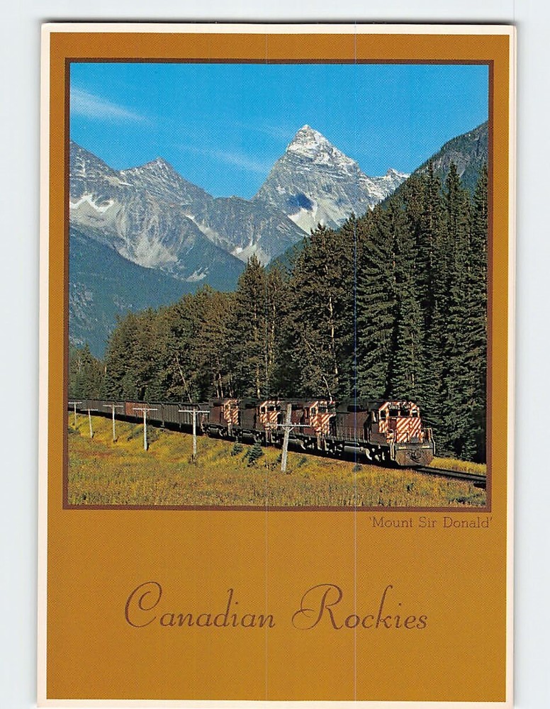 Postcard Mount Sir Donald Glacier National Park British Columbia  Canada