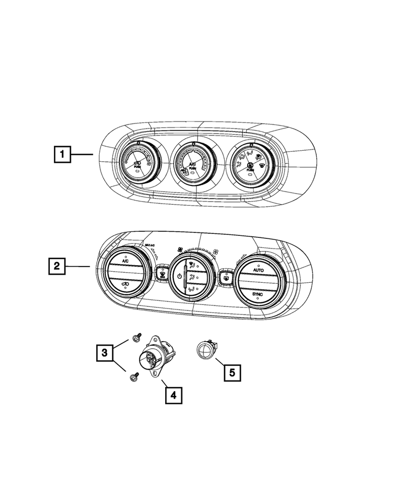 Genuine Mopar A/C And Heater Module 7SV58LXHAA