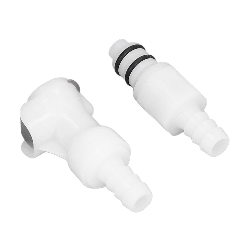 Plastic Hose Quick Connector 5/16 Tube W/Shut Off Food Grade Plastic Water AC-image