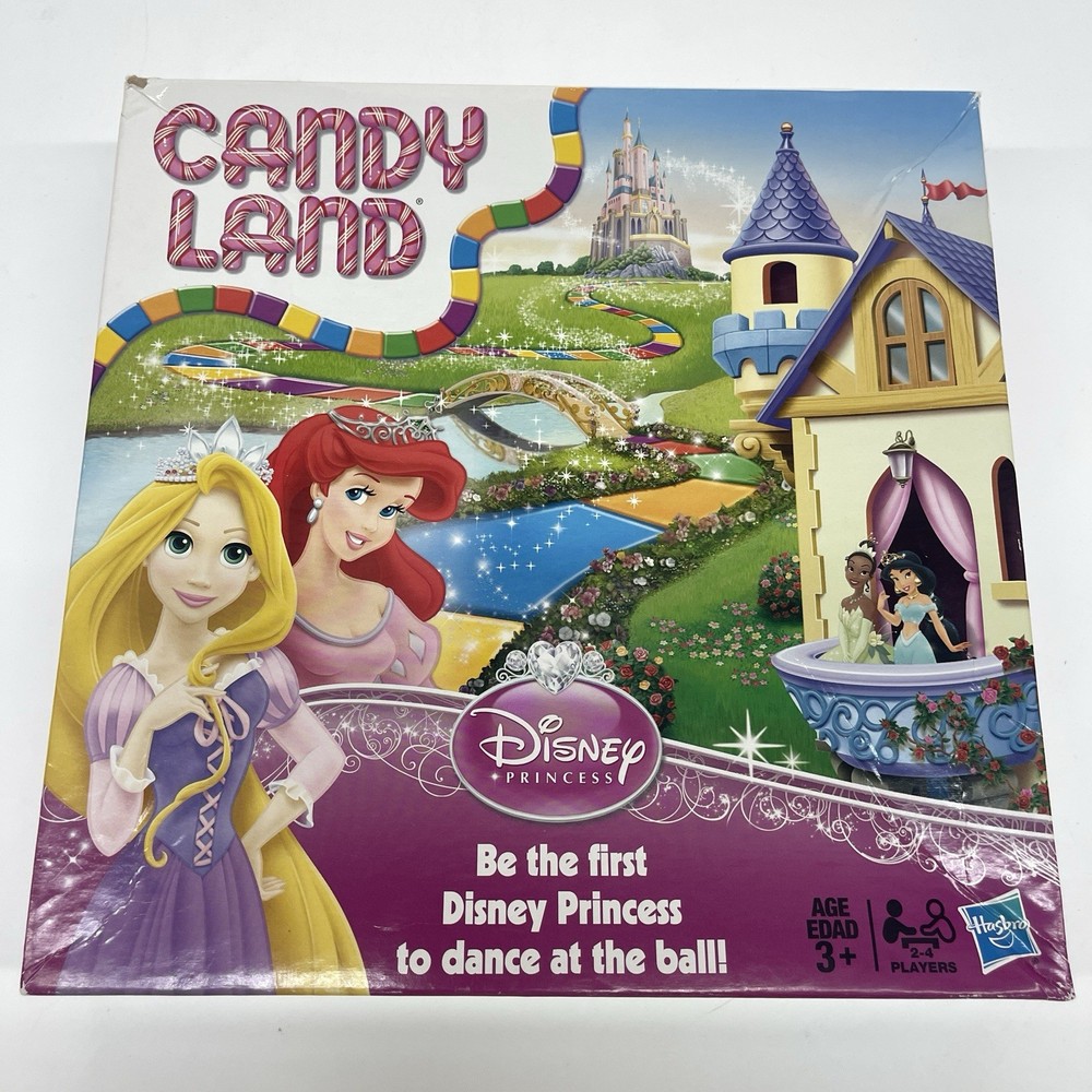 Disney Princess Candy Land Board Game Incomplete 63 Cards 4 Hasbro 2012