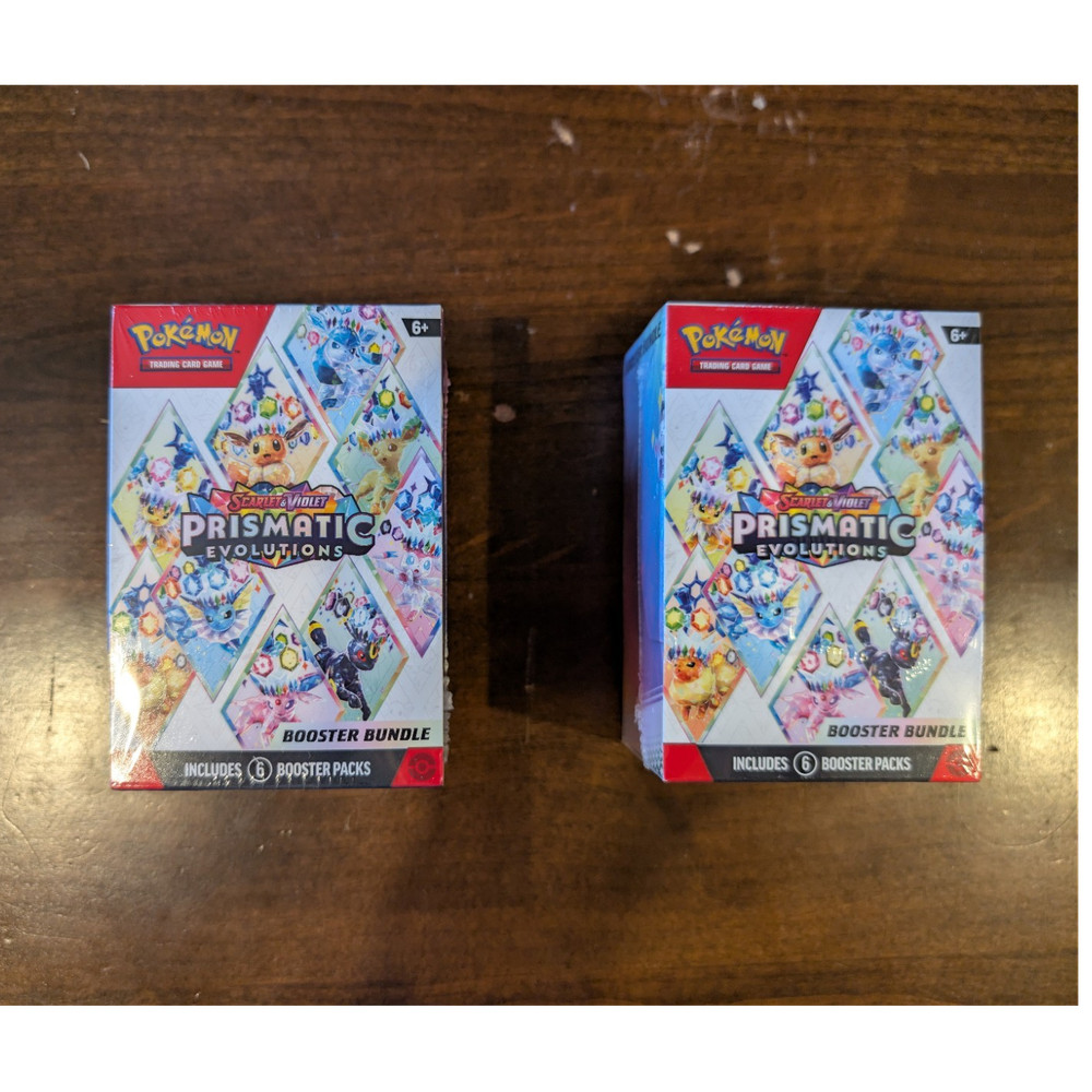 Pokémon TCG Prismatic Evolutions Booster Bundle Lot of 2 Boxes