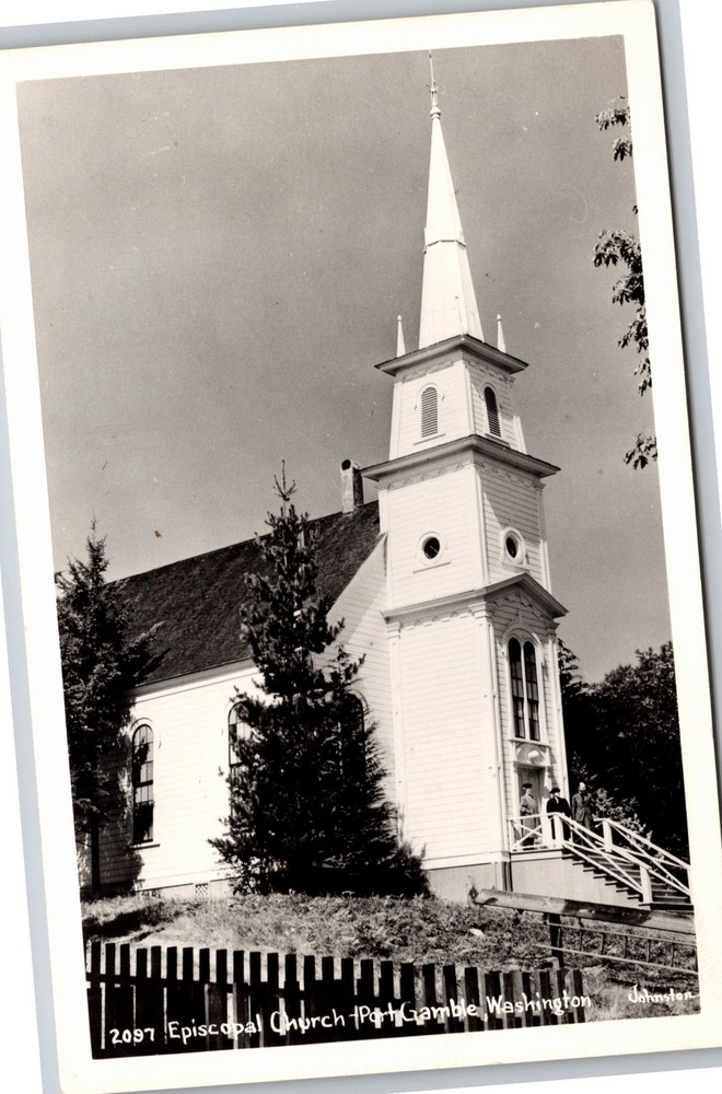 RPPC~Episcopal Church @ Port Gamble Washington~Real Photo Postcard