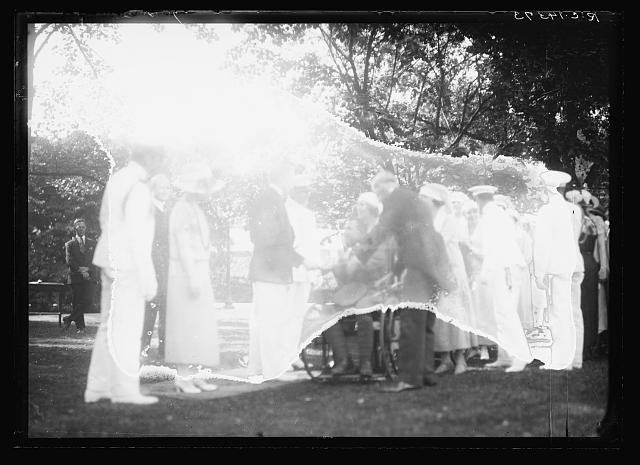 Washington DC White House 1924 Veterans Garden Party President Coolidge