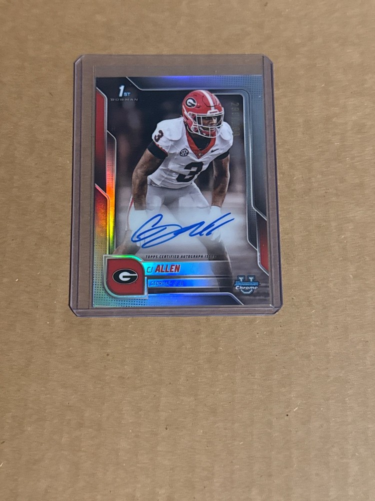 2025 CJ Allen Bowman Chrome 1st Auto Refractor /299