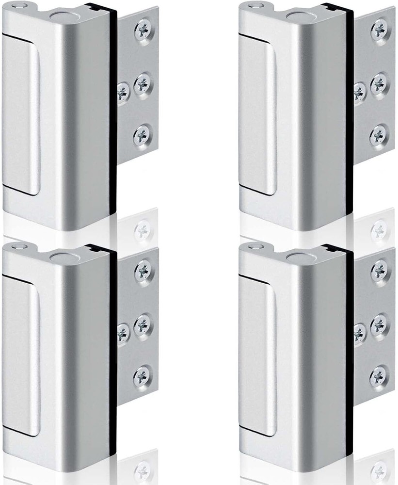 4-Pack Childproof Security Door Lock Set - High Strength Aluminum Reinforcement