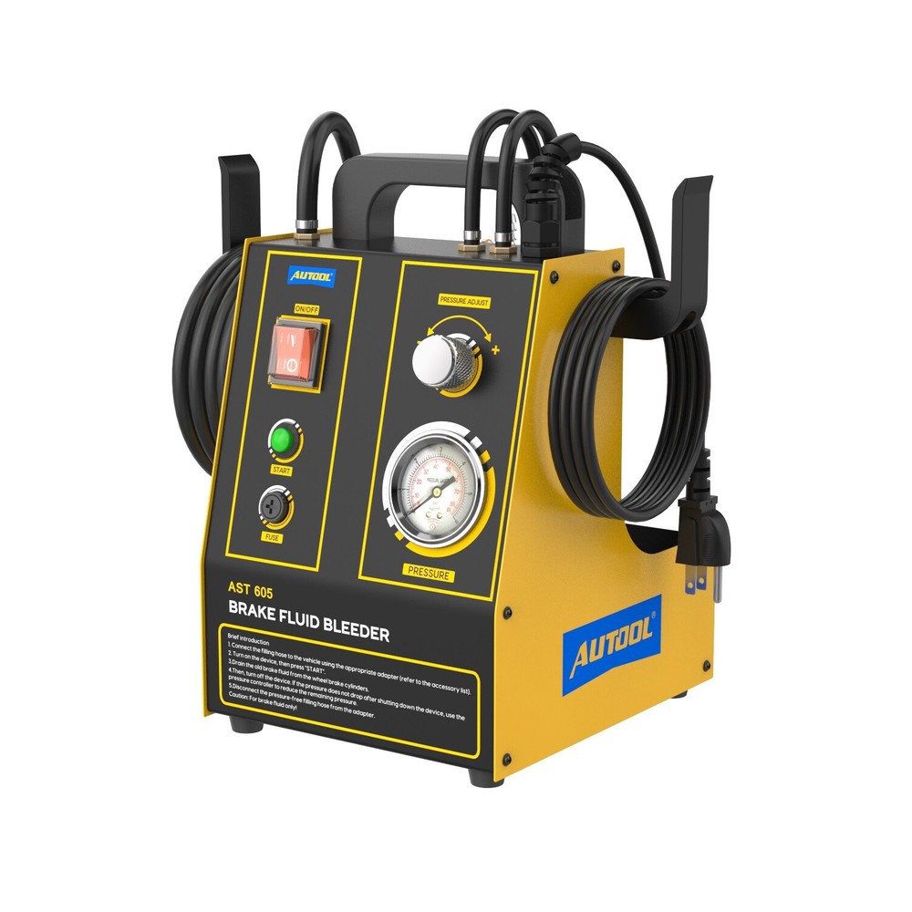 110V Automatic Brake Bleeder Kit with Pulse Fluid Exchanger for Easy Bleeding-image