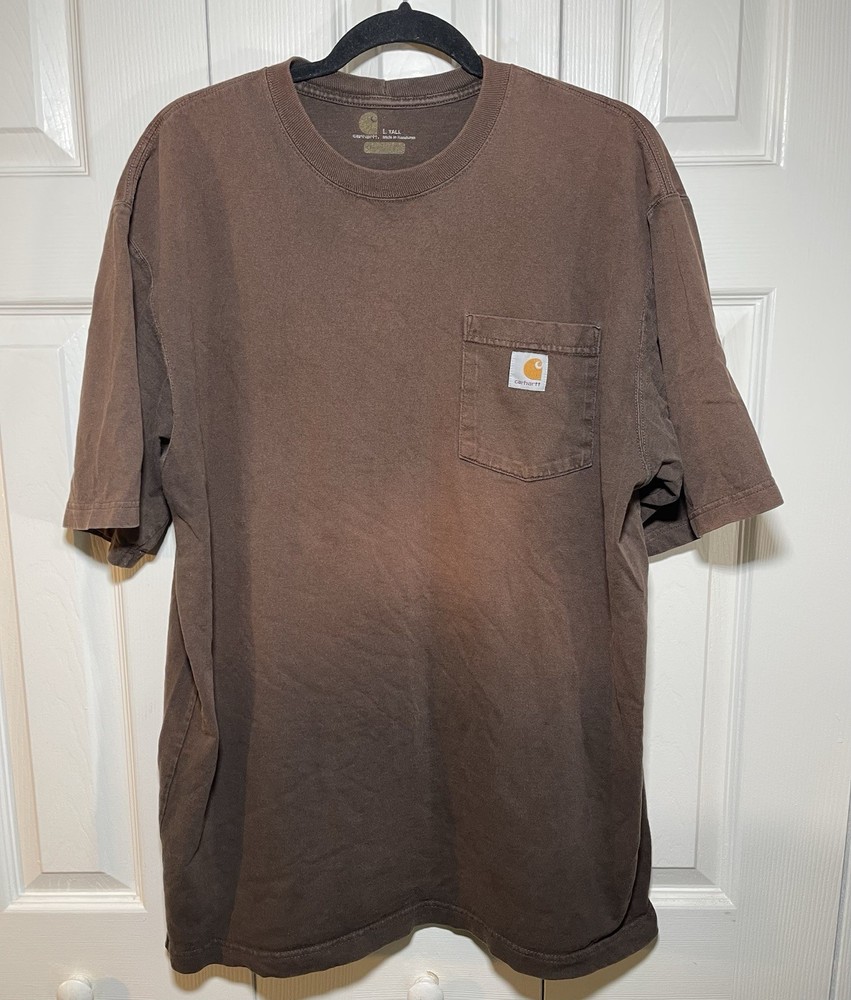 Vintage Brown Carhartt Pocket T Shirt Size 2xl
