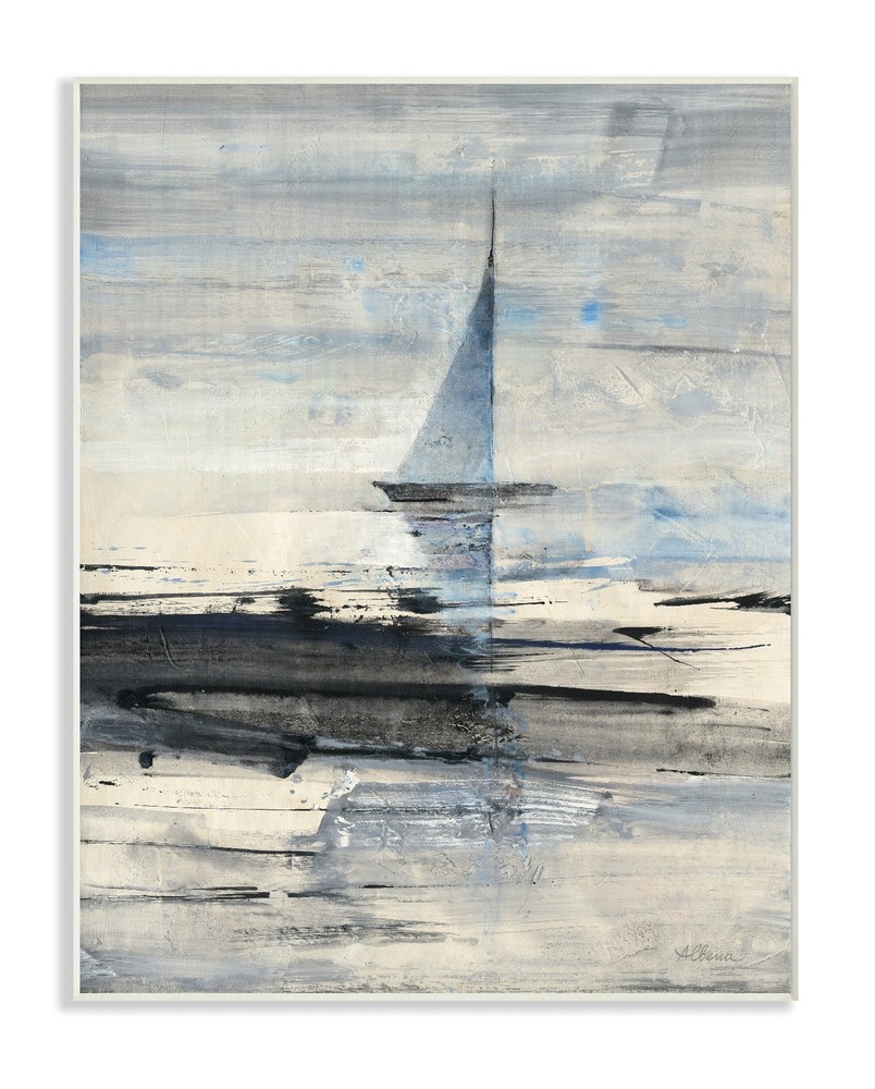 Abstract Sailing Oversized Wall Plaque Art, Proudly Made in USA