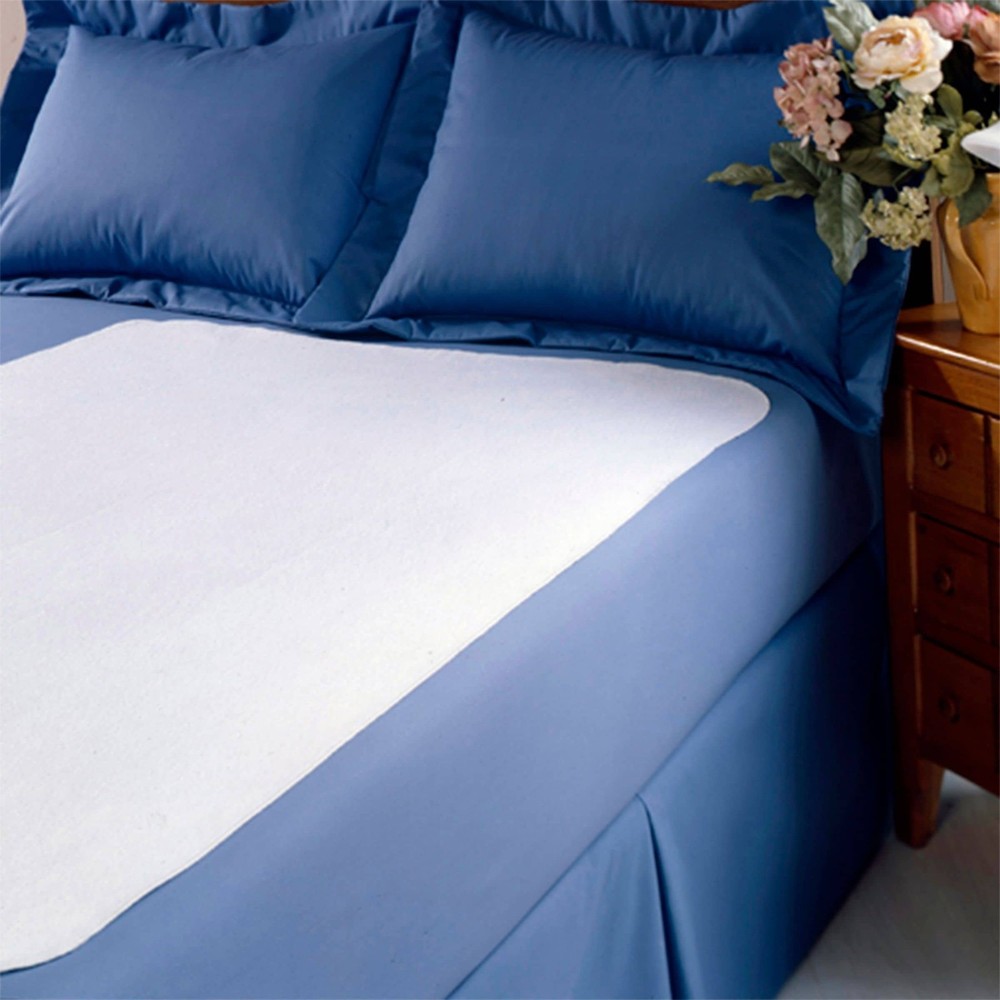Leisure Town Full Size Cooling Mattress Pad Cover in White for Comfortable Sleep