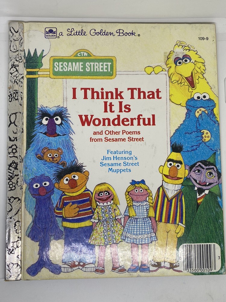 Sesame Street I Think That It Is Wonderful | Little Golden Books | VINTAGE 1984