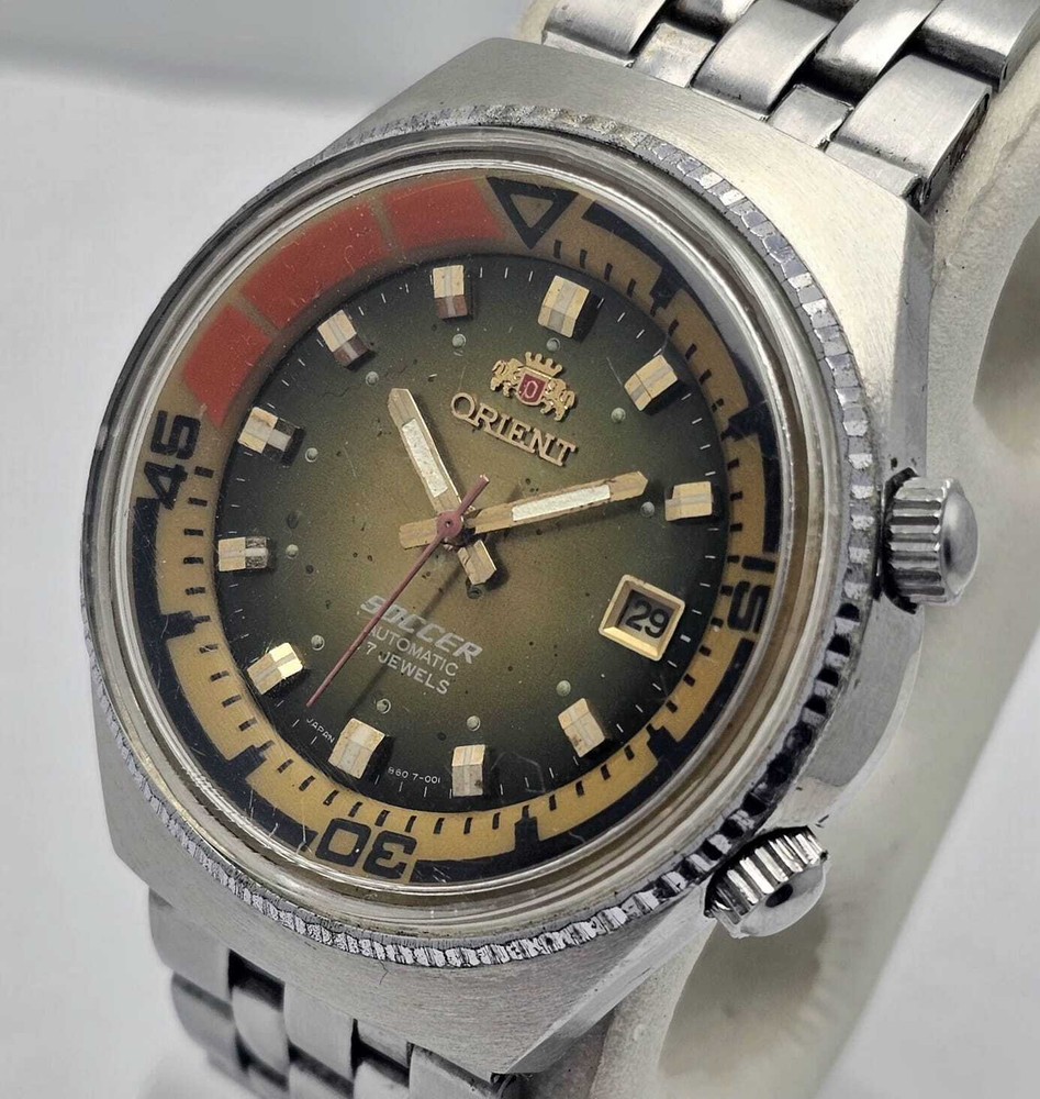 ORIENT SOCCER TE167601-70 PT AUTOMATIC CAL.16720 VINTAGE MEN’S WATCH