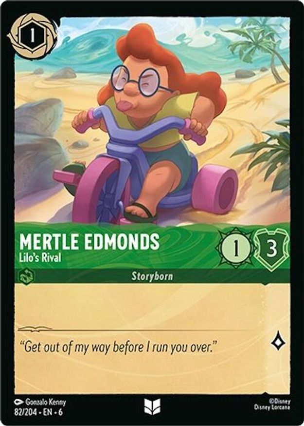 Lorcana Mertle Edmonds - Lilo's Rival (82/222) Azurite Sea NM