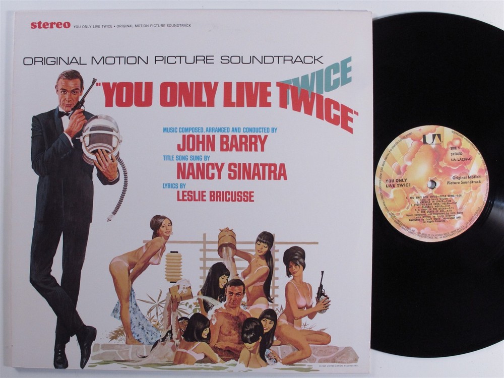 YOU ONLY LIVE TWICE OST John Barry UNITED ARTISTS UA-LA289-G LP VG++ c
