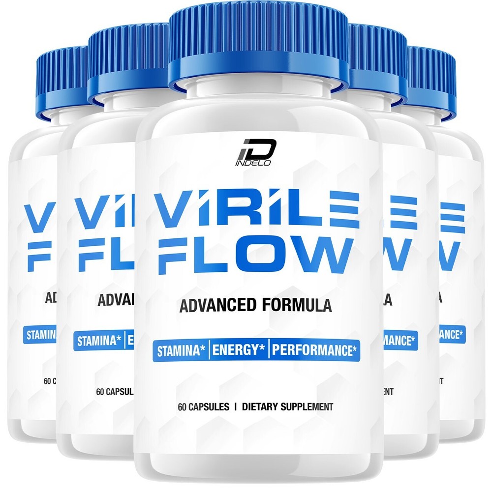 (5 Pack) Virile Flow for Men Capsules – VirileFlow Pills, Virile Flow Advanced