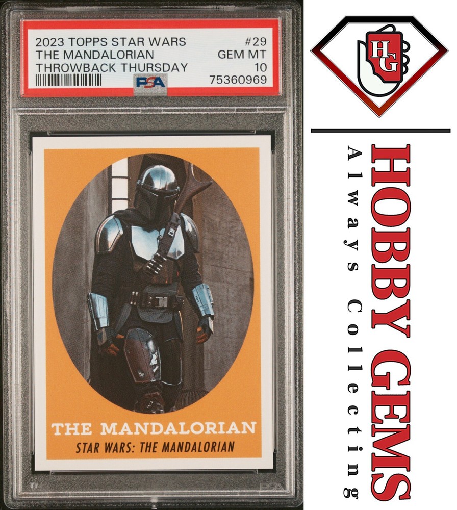 THE MANDALORIAN PSA 10 2023 Topps Star Wars Throwback Thursday TBT #29 C2