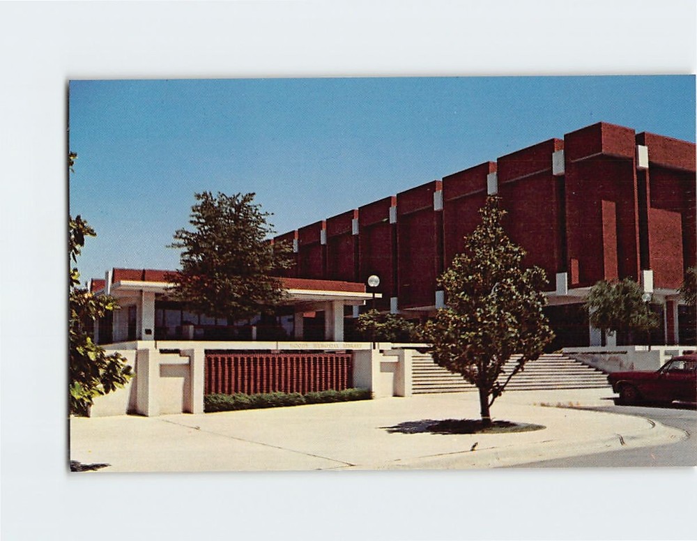 Postcard Moody Memorial Library Baylor University Waco Texas USA