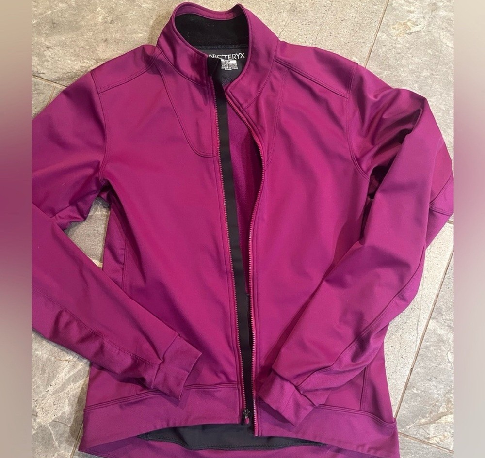 Arc'teryx WINDSTOPPER Women's Pink Softshell Windproof Full Zip Jacket S/P
