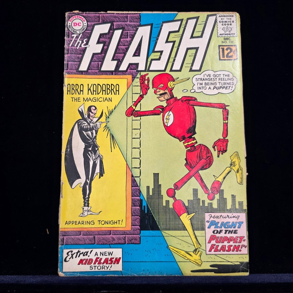 The Flash #133 (DC 1962) VG 4.0 Abra Kadabra App – Silver Age KEY Villain 🔥-image