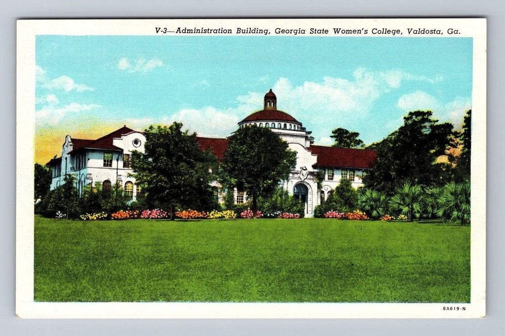Valdosta GA-Georgia Georgia State Womens College Admin Building Vintage Postcard