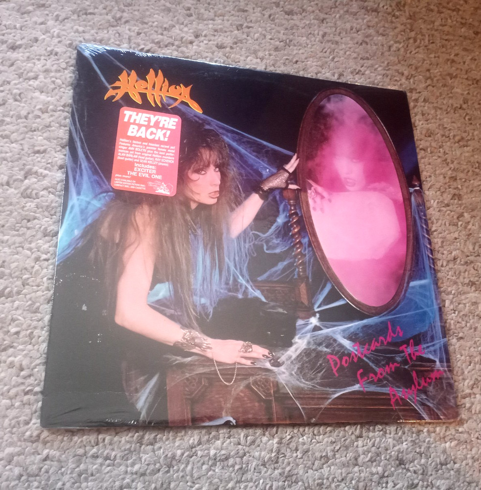 Hellion Postcards From The Asylum Record Lp Nrr36 Hype Sticker Metal Sealed !