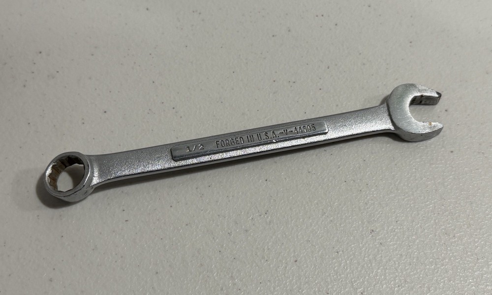 Vintage Craftsman 1/2” Combination Wrench (12 Point) -V- Series 44695 USA