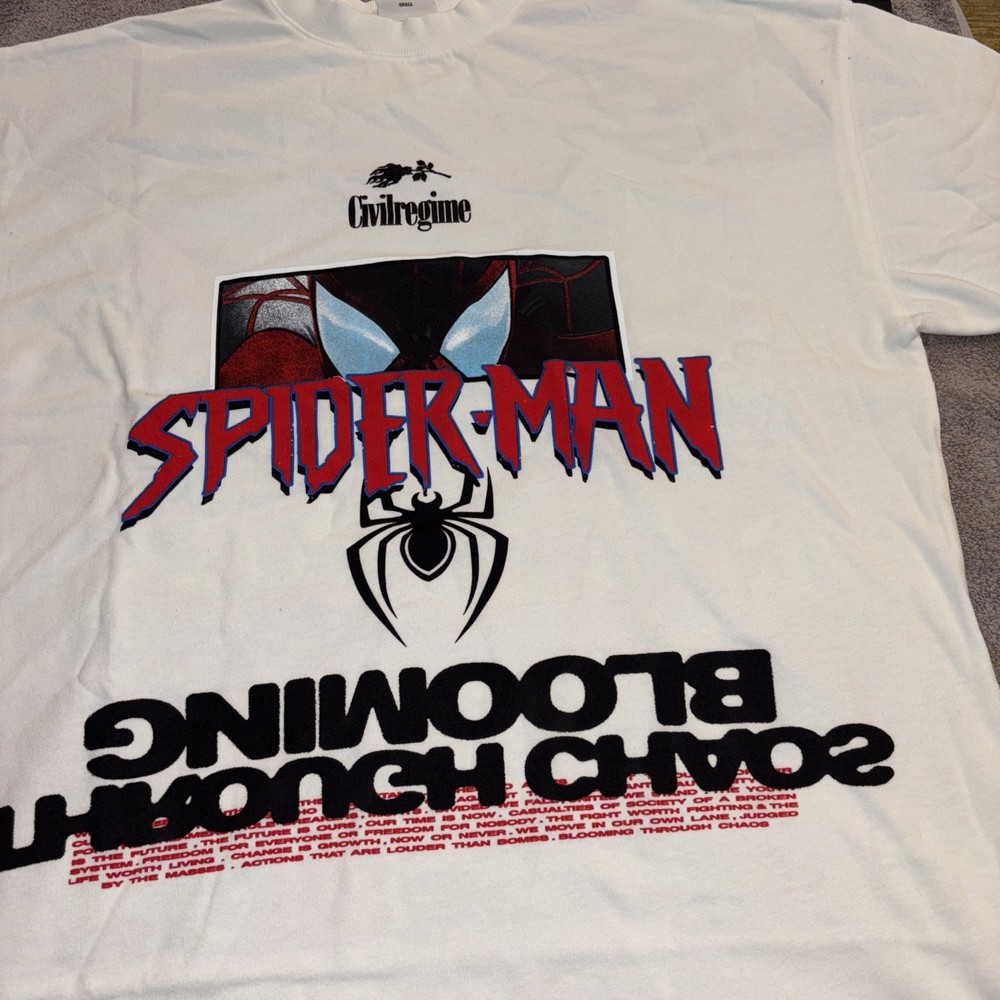 Civil Regime Men's Short Sleeve Spider-Man Collab NWT Small Myles Morales