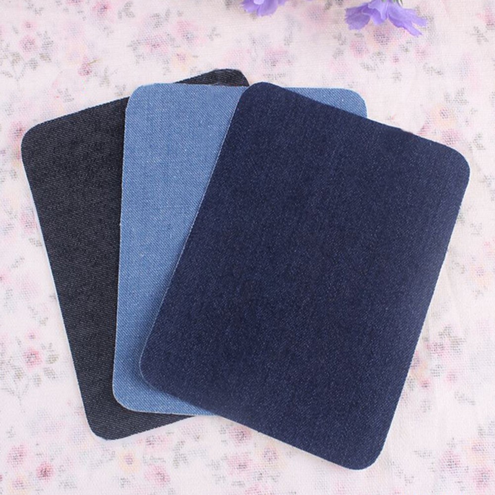 2X Iron-on Elbow Knee Repair Decorative Denim Jeans Patches Sewing Applique *a5