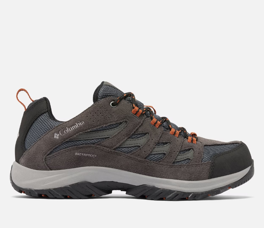 COLUMBIA Men's Crestwood Waterproof Hiking Shoe - Graphite, Dark Adobe