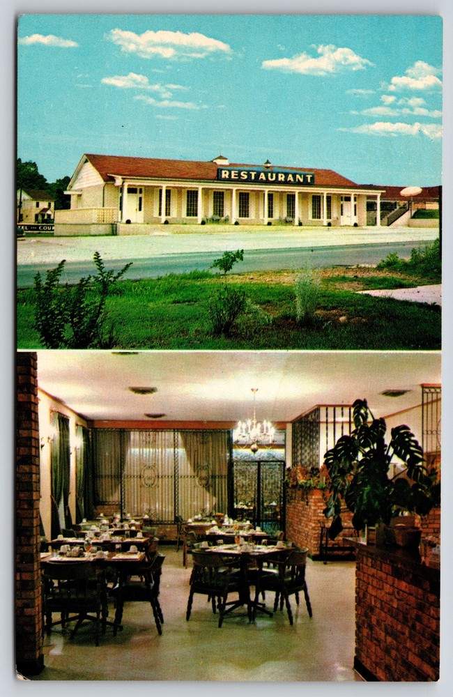 Roadside~Powell's Motel Highway 167 & Main Street Batesville AR~Vintage Postcard