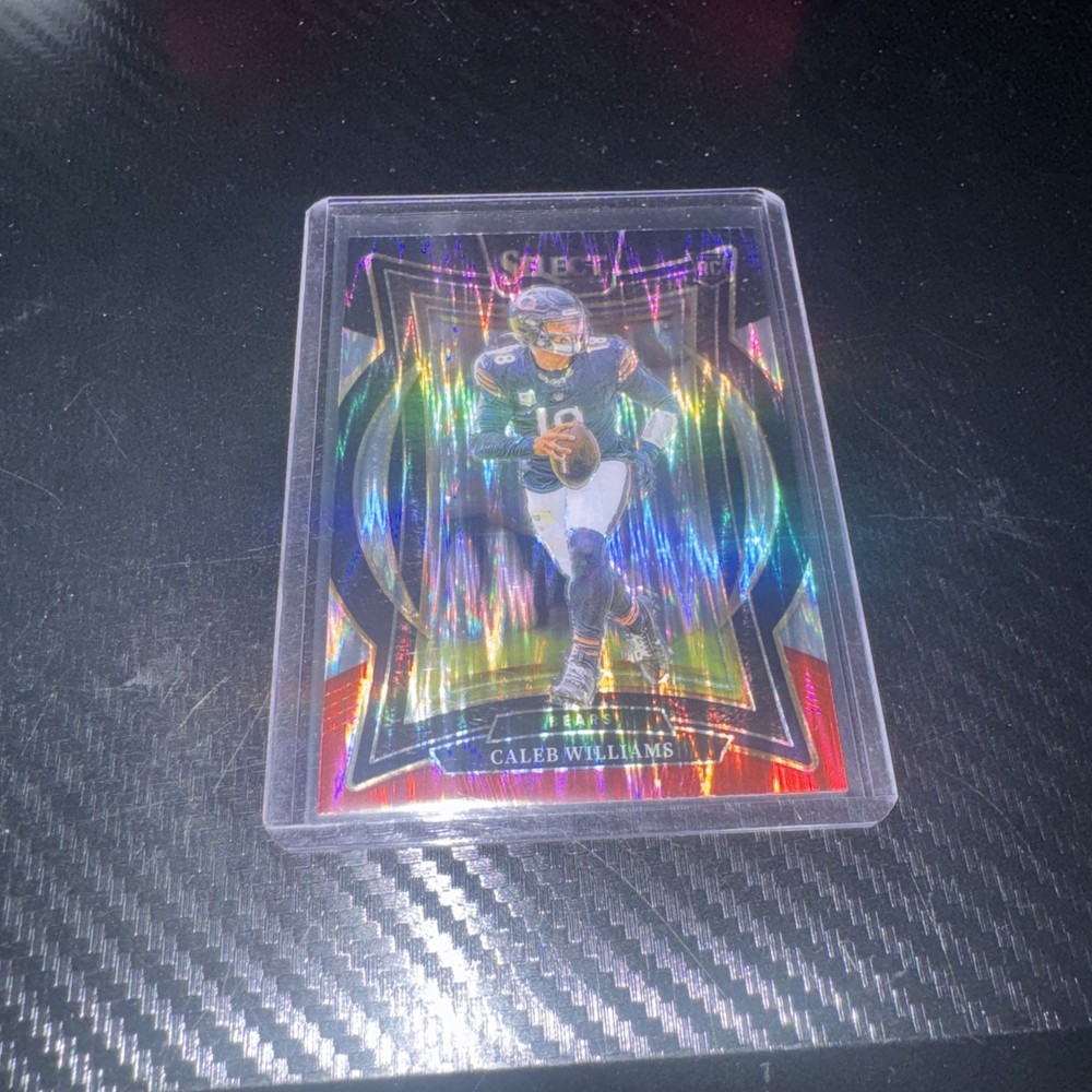 2024 Panini Select - Concourse Caleb Williams #25 Black & Red Shock Prizm (RC)