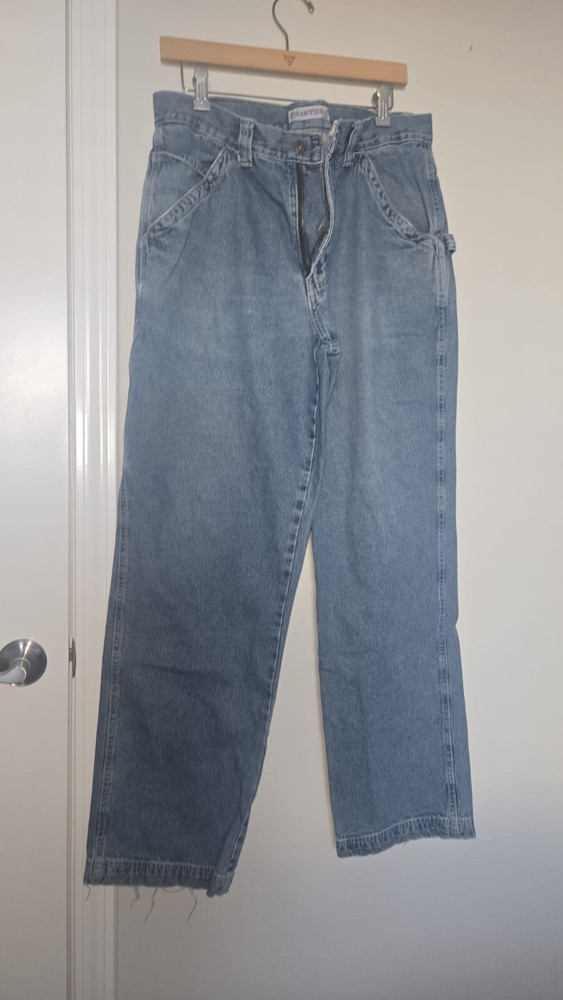 Old Navy Jeans, Blue Painters Cargo Pants 32x32