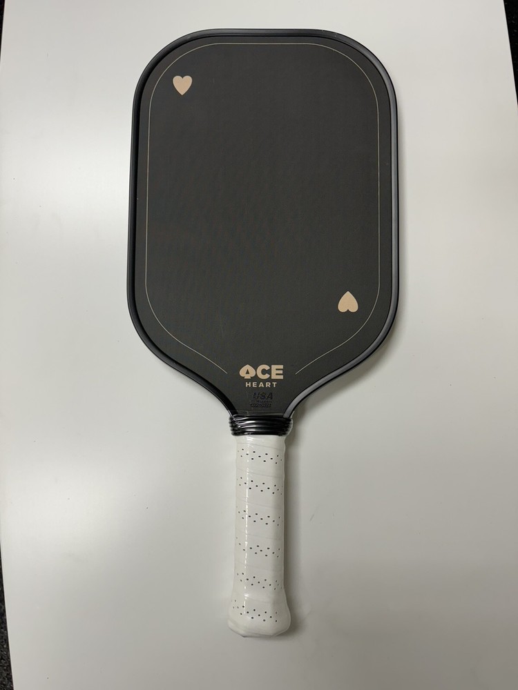 Ace Of Hearts Raw T700 Carbon Fiber Pickleball Paddle with 3.5 Gen Tech