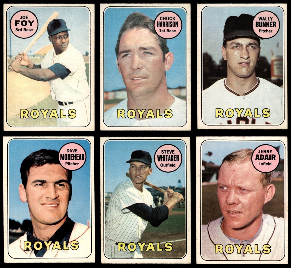 1969 O-Pee-Chee Kansas City Royals Near Team Set 4 - VG/EX 7214828 (6 / 8 cards)