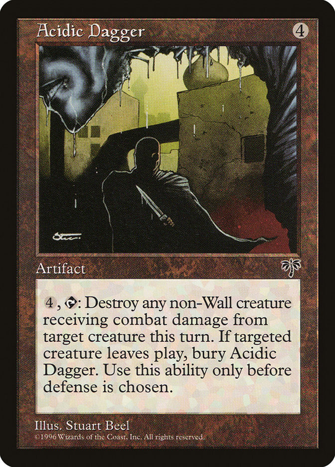MTG Magic the Gathering Acidic Dagger (291/351) Mirage LP