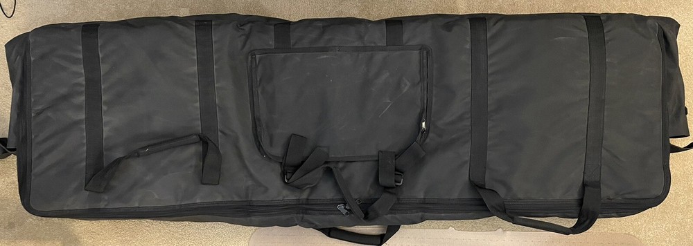 88 Key Keyboard Case Soft Black with 2 Side Pockets and Large Front Pocket for Optimal Storage and Protection