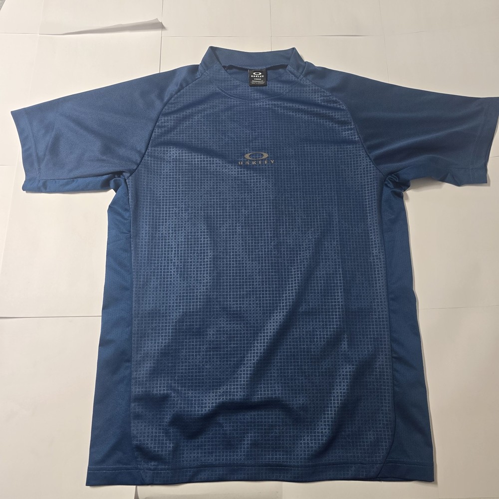 Oakley Pullover Short Sleeve Hydrolix T Shirt Blue Men’s Small