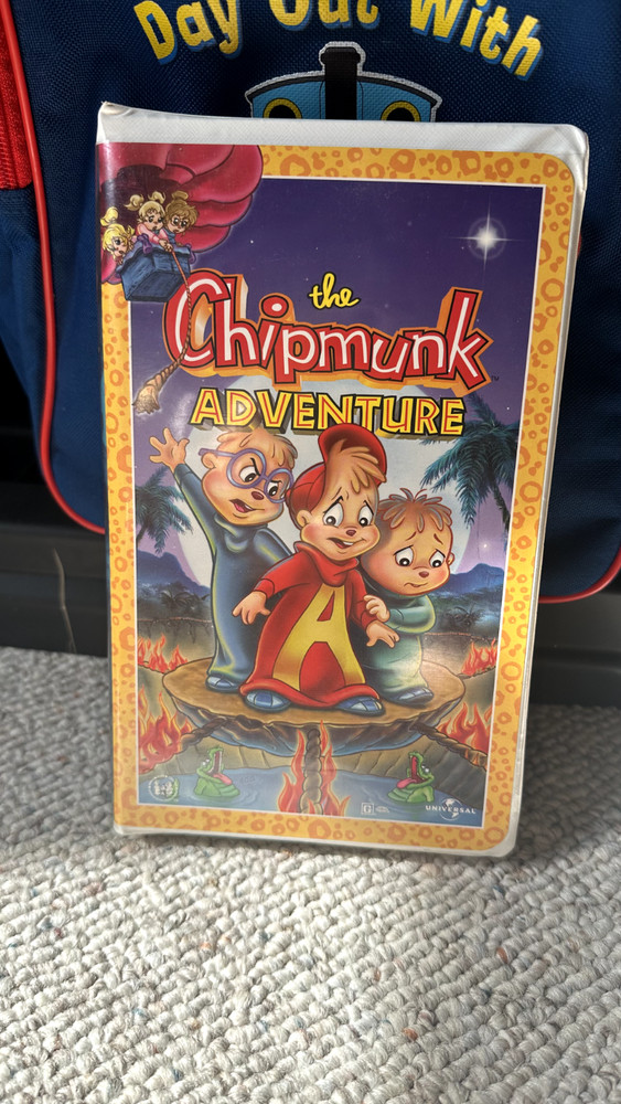 The Chipmunk Adventure VHS Tape 1987 Clamshell VTG Vintage