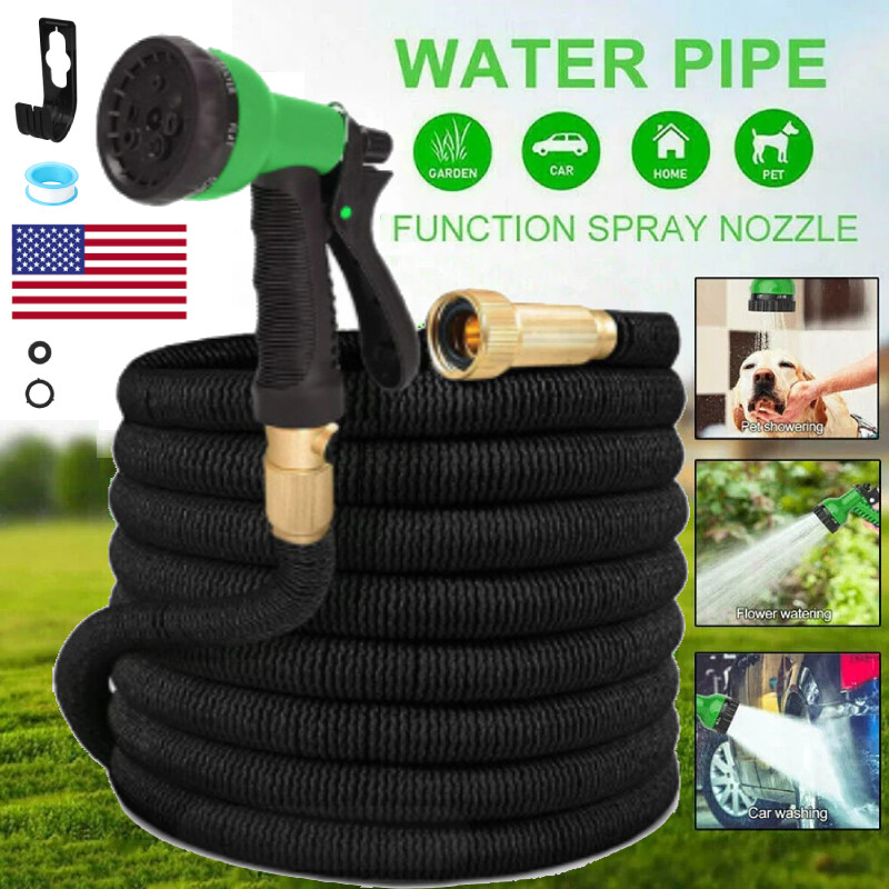 4X Strong Expandable Flexible Garden Hose Water Hose 25, 50, 75, 100FT - Deluxe