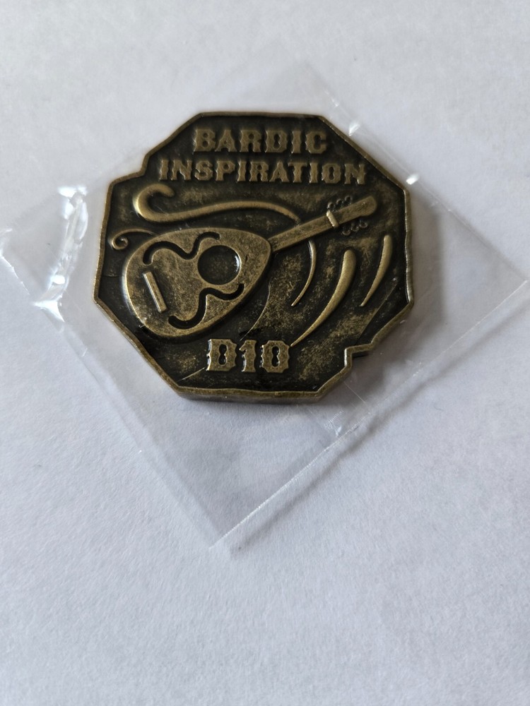 Dungeons & Dragons Acererak's Treasure Packs: Bardic Inspiration D10 Coin