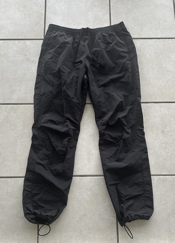 John Elliott Himalayan Nylon Pants Size 2 Black Jogger Drawstring Pant