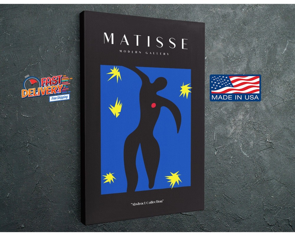 Henri Matisse Art Print, Abstract Modernism Canvas, Living Room Wall Decor