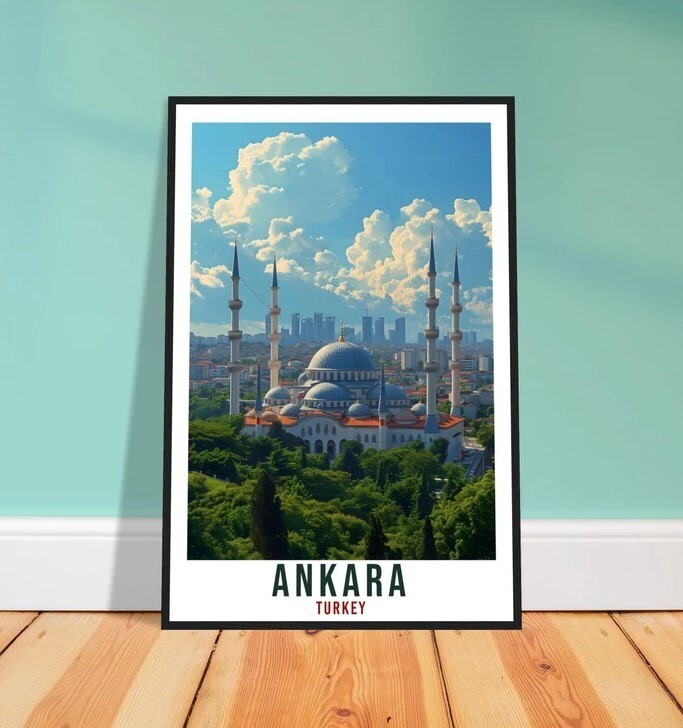 Ankara Gift Travel Poster Turkey Home Decoration