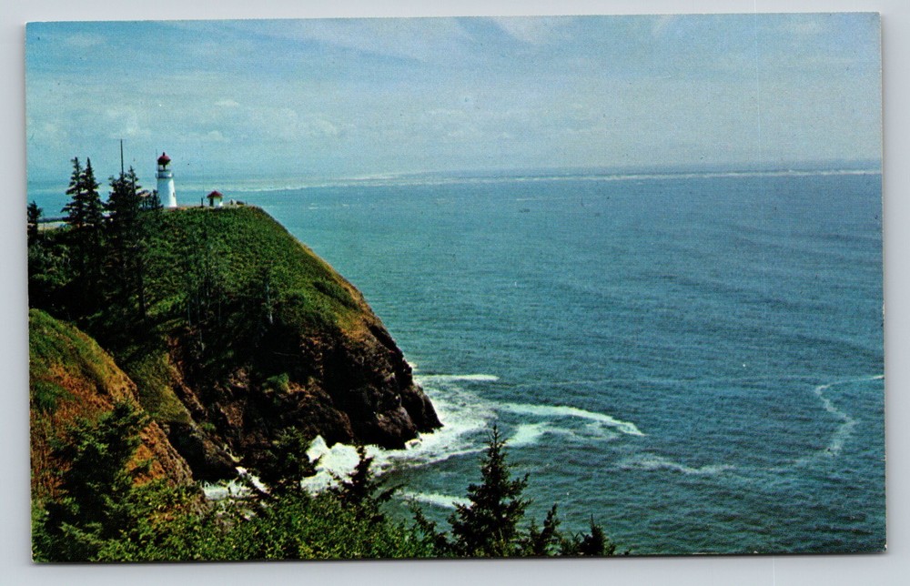 Cape Disappointment Washington WA Overlooking Mouth Of Columbia River Postcard