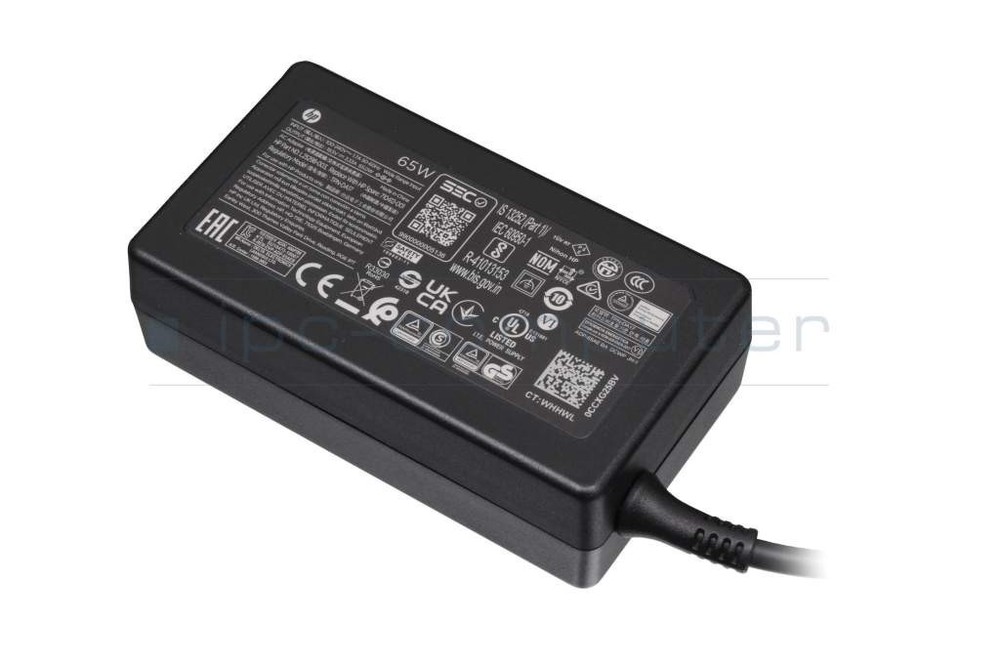 710412-001,L25298-002, HP ORIGINAL 65W, 19.5V AC ADAPTER W/CORD blue tip GRADE A-image