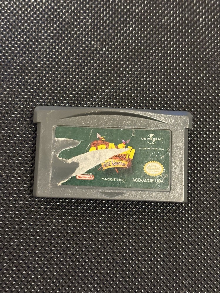 Crash Bandicoot: The Huge Adventure (Nintendo Game Boy Advance, 2002) TESTED