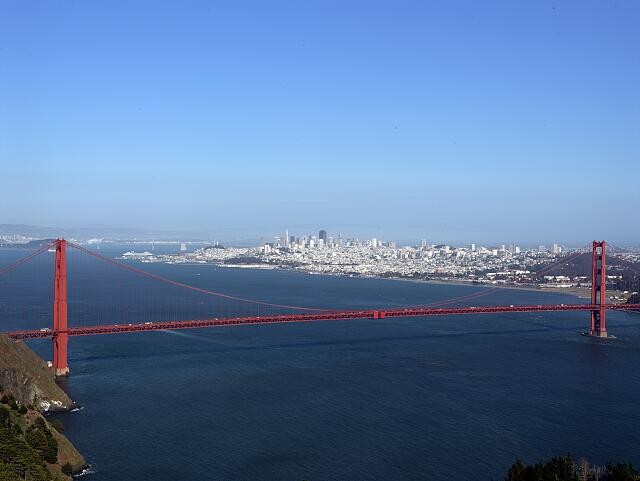 Photo:San Francisco California Golden Gate Bridge 2012 Skyline Bay View