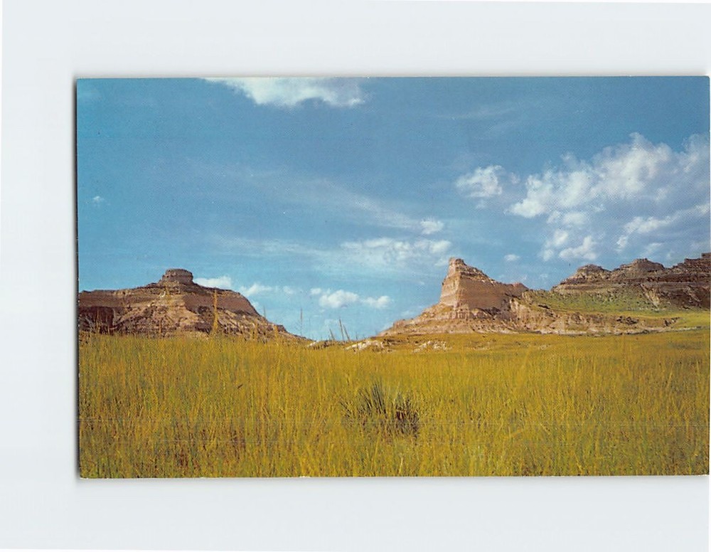 Postcard Mitchell Pass Scotts Bluff National Monument Nebraska USA North America