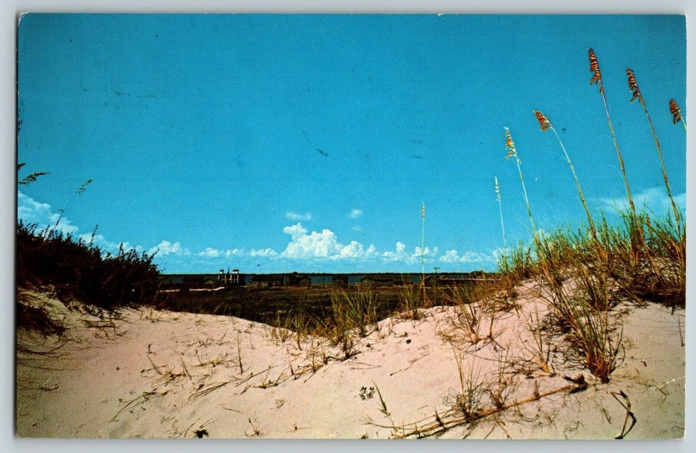 Vtg Chrome FL Replica Spanish Village White Sands in  Pensacola Florida Postcard